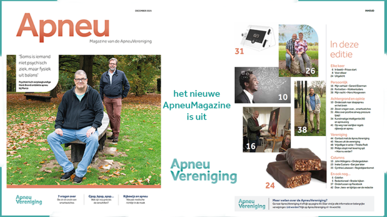 Nieuwe ApneuMagazine ook digitaal